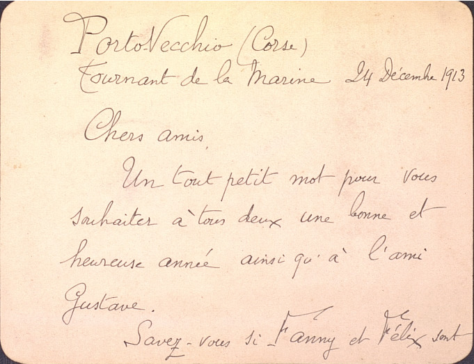 Correspondance de John-Antoine Nau (24 décembre 1913)