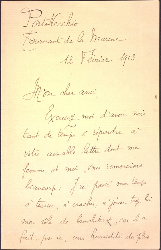 >Correspondance de John-Antoine Nau à Toussaint Luca (12 février 1913)
