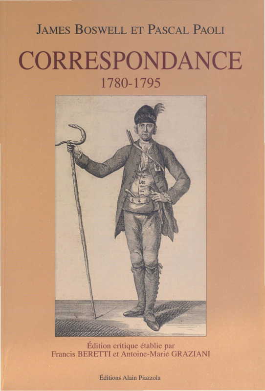 James Boswell et Pascal Paoli, Correspondance 1780-1795