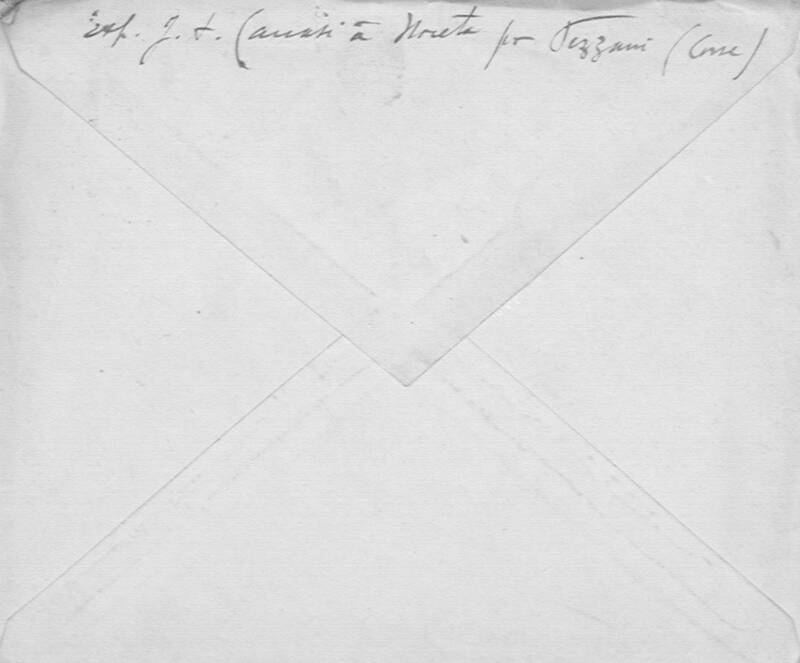 Enveloppes des correspondances de Joseph-Antoine Canasi