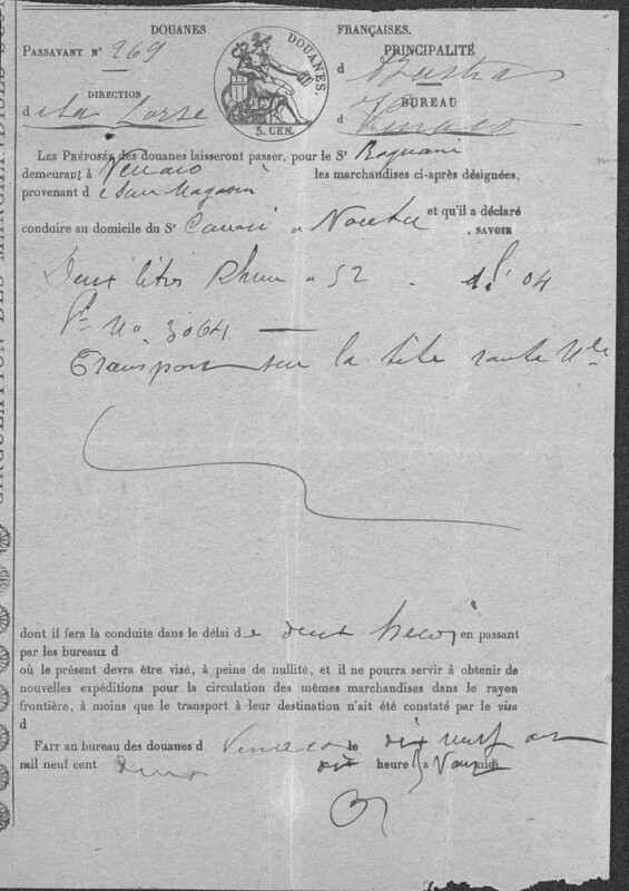 >Documents personnels : mariage (Joseph-Antoine Canasi)