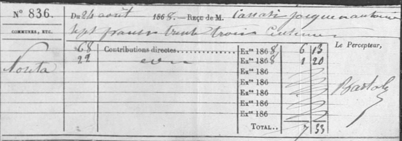 Effectifs de section année 1940 (Joseph-Antoine Canasi)