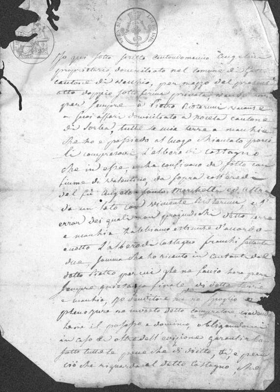 Enveloppes des correspondances de Joseph-Antoine Canasi