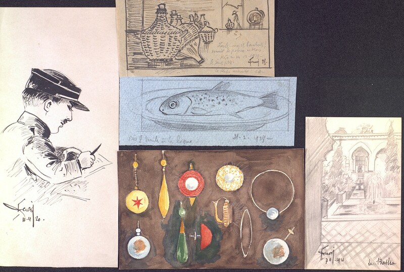 >Aquarelles, dessins, croquis de Joseph-Antoine Canasi