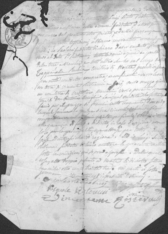 Enveloppes des correspondances de Joseph-Antoine Canasi