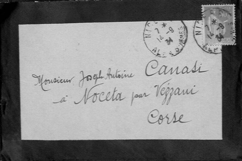 Enveloppes des correspondances de Joseph-Antoine Canasi