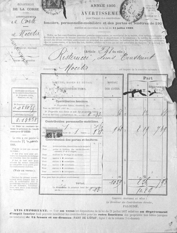 Documents de compte (Joseph-Antoine Canasi)