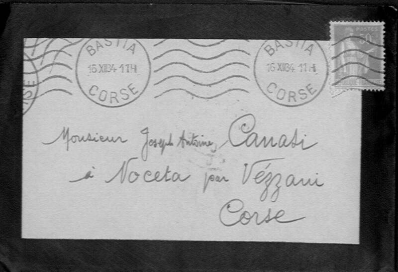 >Enveloppes des correspondances de Joseph-Antoine Canasi