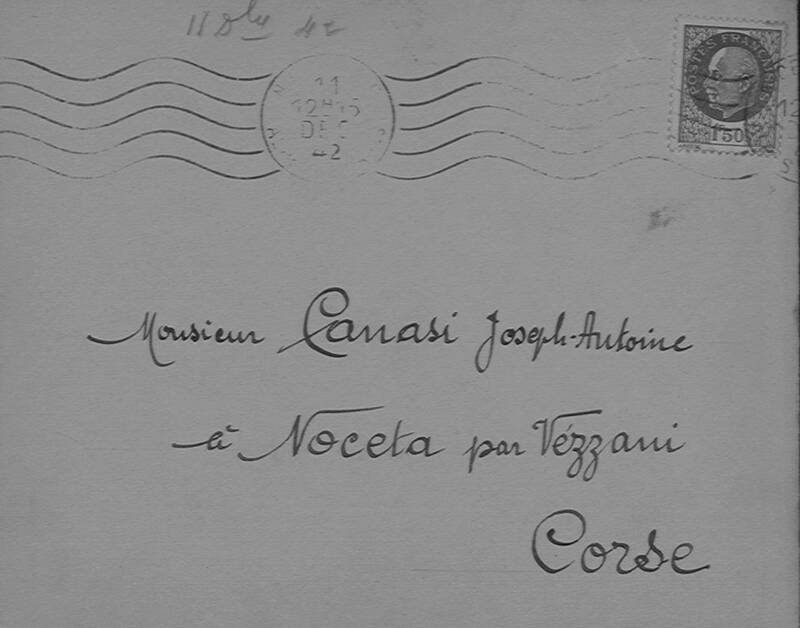 >Enveloppes des correspondances de Joseph-Antoine Canasi