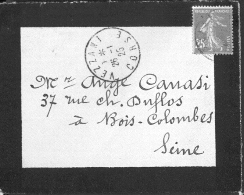 >Enveloppes des correspondances de Joseph-Antoine Canasi