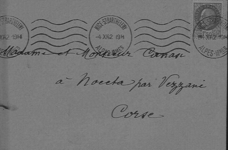 Enveloppes des correspondances de Joseph-Antoine Canasi