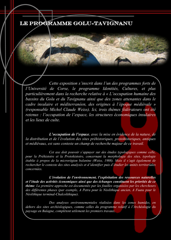 >03. Golu, Tavignanu et zones attenantes- Etudes récentes des préhistoriens de l'Université de Corse