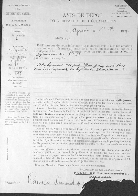 >Documents personnels : diplômes (Joseph-Antoine Canasi)