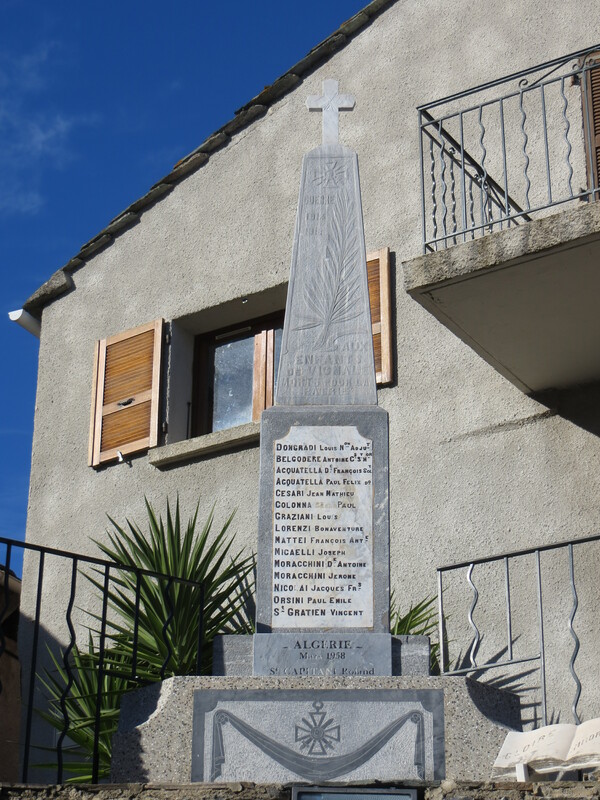 Monument aux morts de la guerre 1914-1918 et de la guerre d'Algérie (Santa croce)