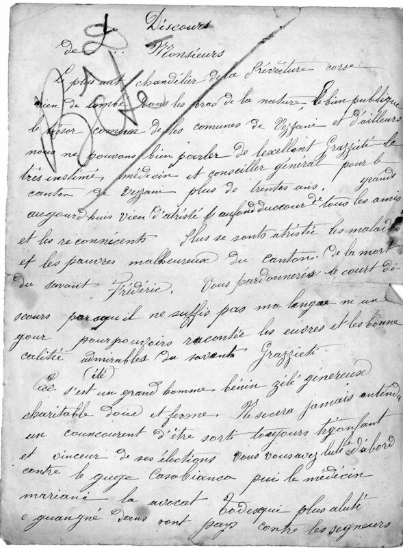 Documents familiaux anciens: lettres de l'époque impériale (Joseph-Antoine Canasi)