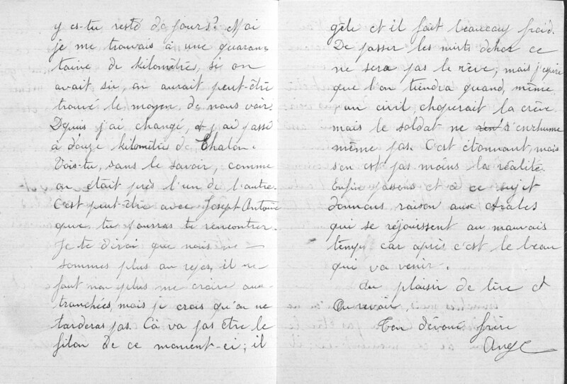 Correspondances familiales : Lettres de Joseph-Antoine Canasi à ses frères