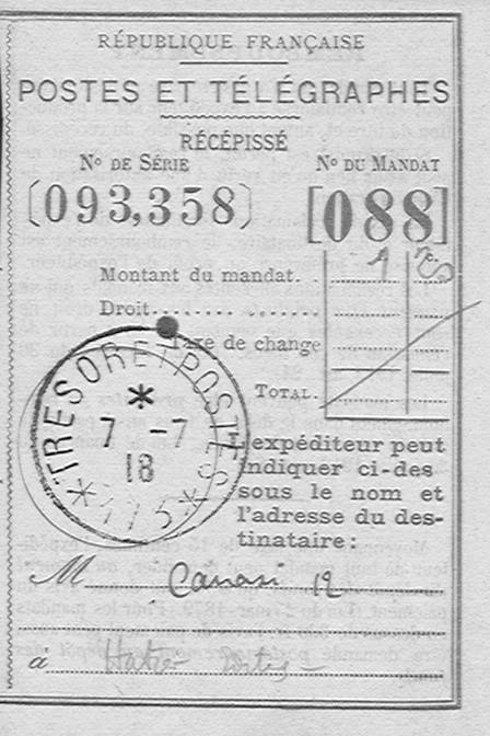 Documents de la vie courante (Joseph-Antoine Canasi)