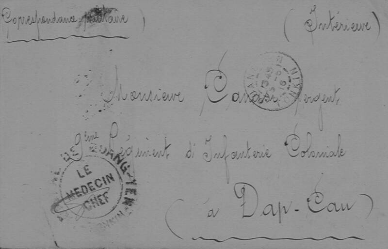 Enveloppes des correspondances de Joseph-Antoine Canasi