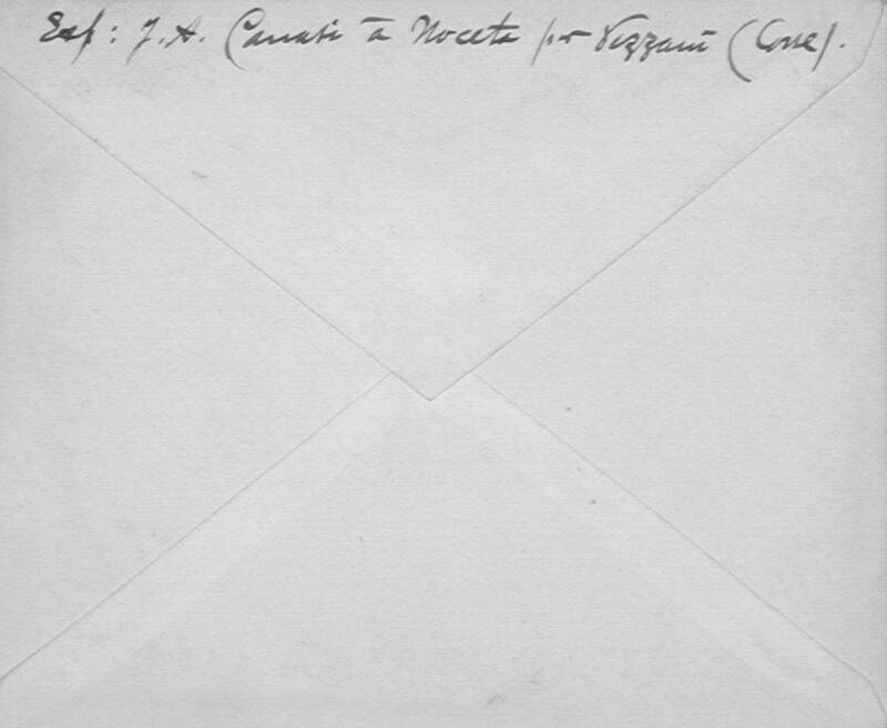 Enveloppes des correspondances de Joseph-Antoine Canasi