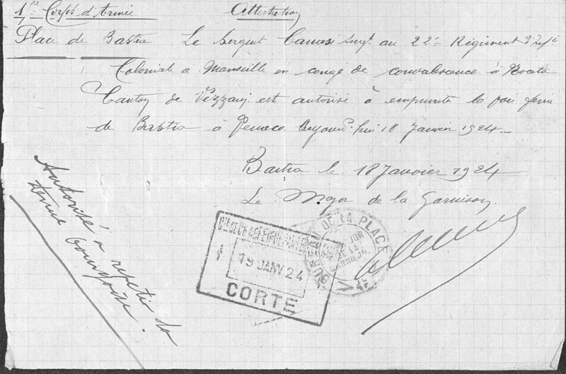 Documents des armées et colonies françaises (Joseph-Antoine Canasi)